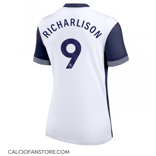 Maglia Calcio Tottenham Hotspur Richarlison #9 Prima Divisa Donna 2024-25 Manica Corta